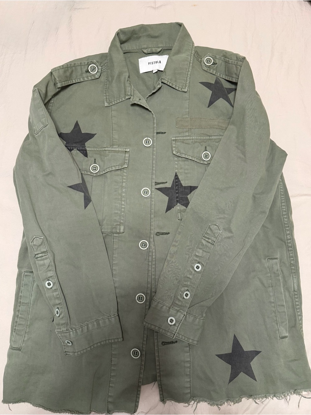 pistola Olive Green Military Star Utility Jacket